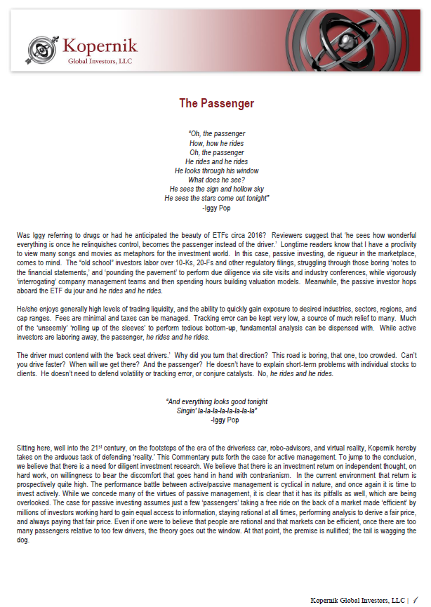 The Passenger (Jul 2016)