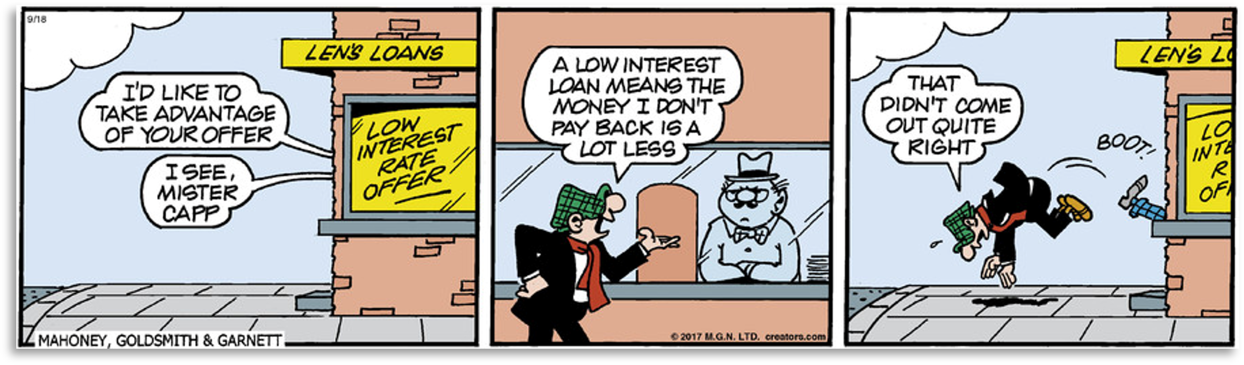 Low Interest Rate Loans Comic