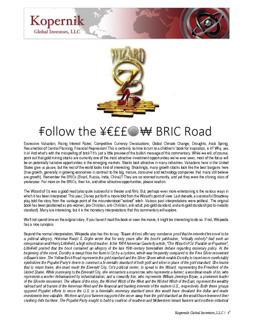 Follow the BRIC Road