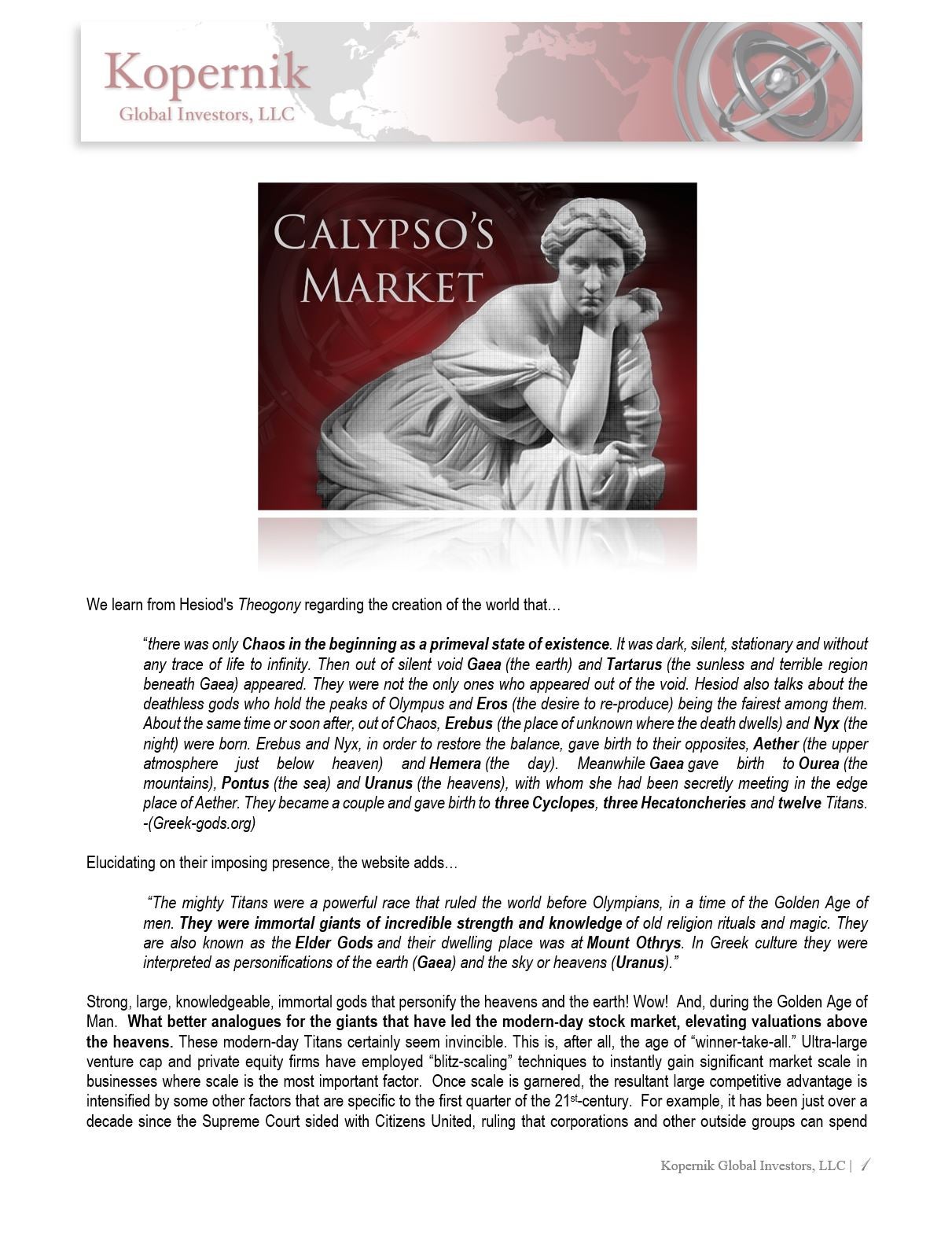 Calypso's Market