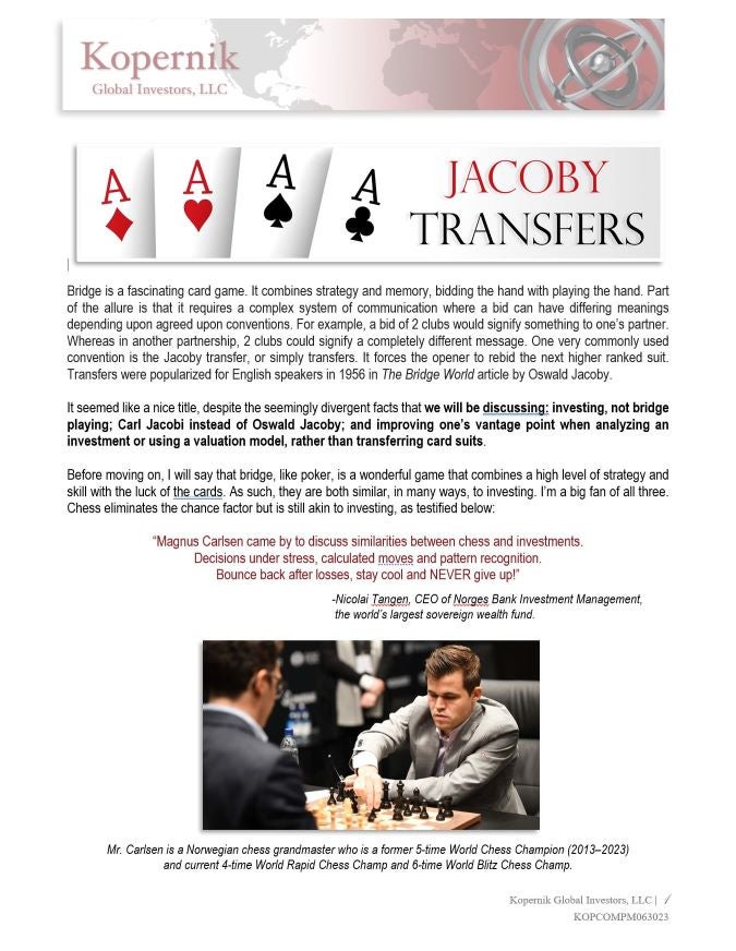 Jacoby Transfers