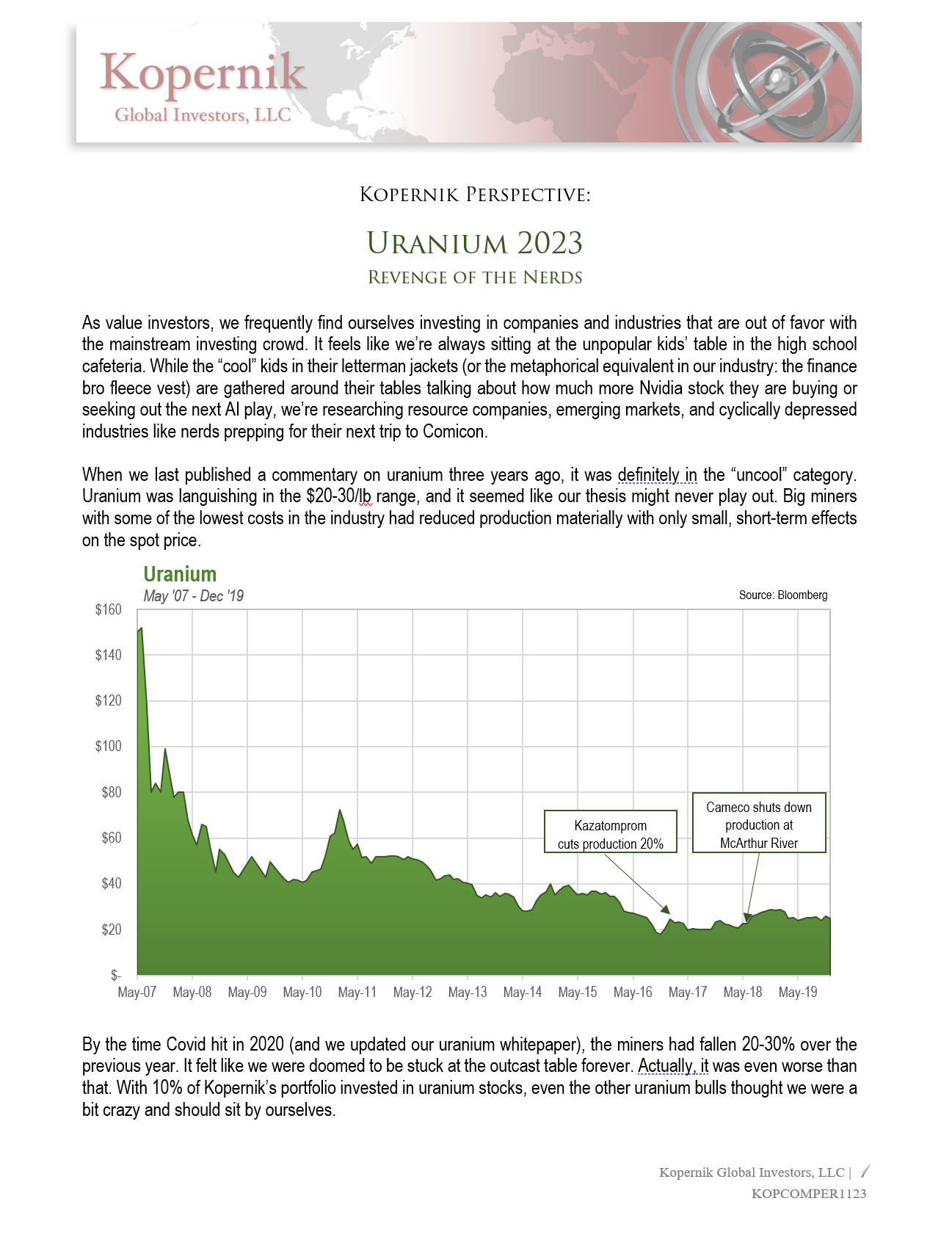 Uranium 2023: Revenge of the Nerds (Dec 2023)