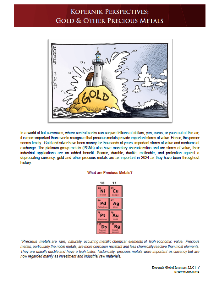 Gold & Other Precious Metals (Oct 2024)
